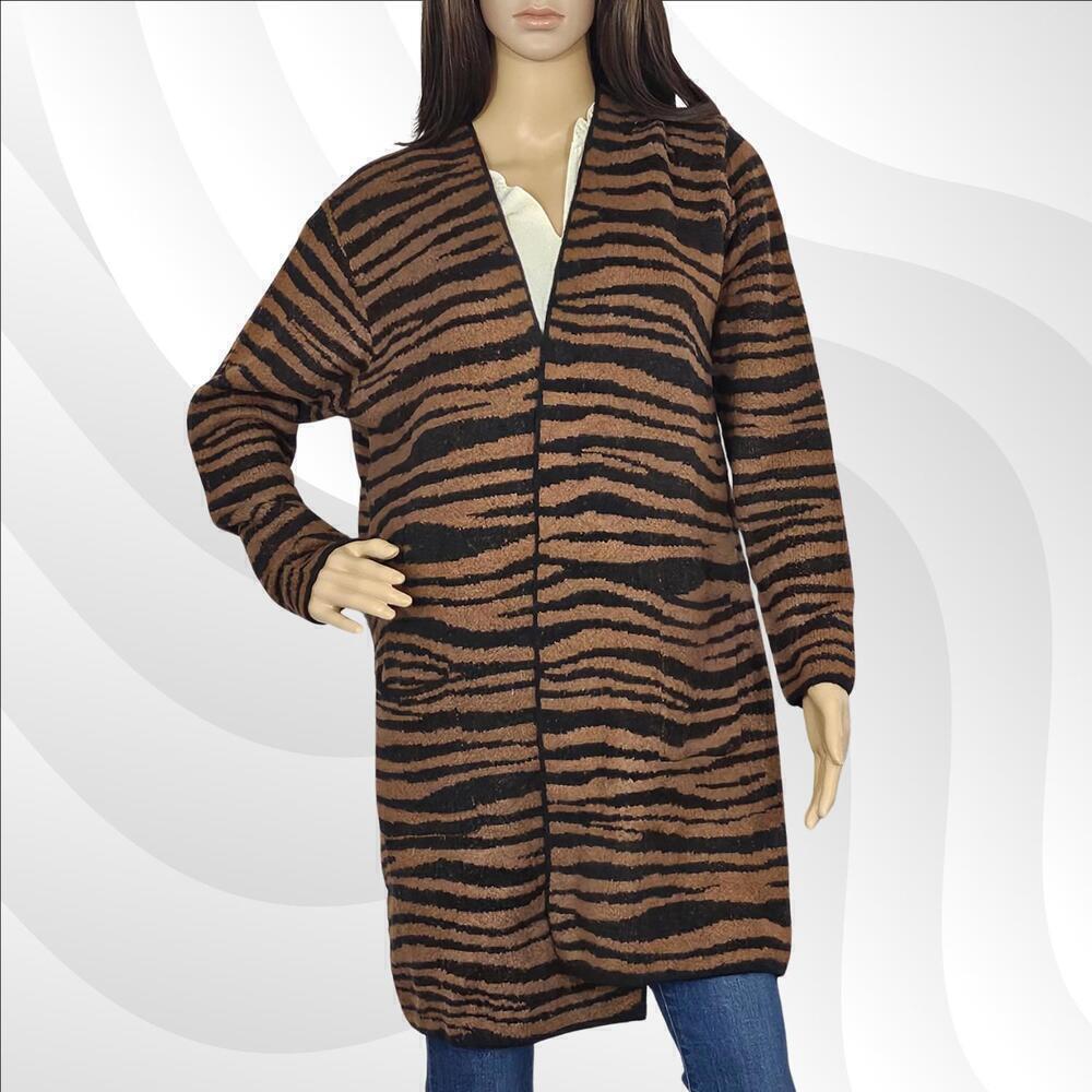 2/$30 Fortune + Ivy Animal Print Cardigan Size XL NWOT | Trendy & Cozy Layers